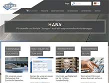 Tablet Screenshot of haba.ch